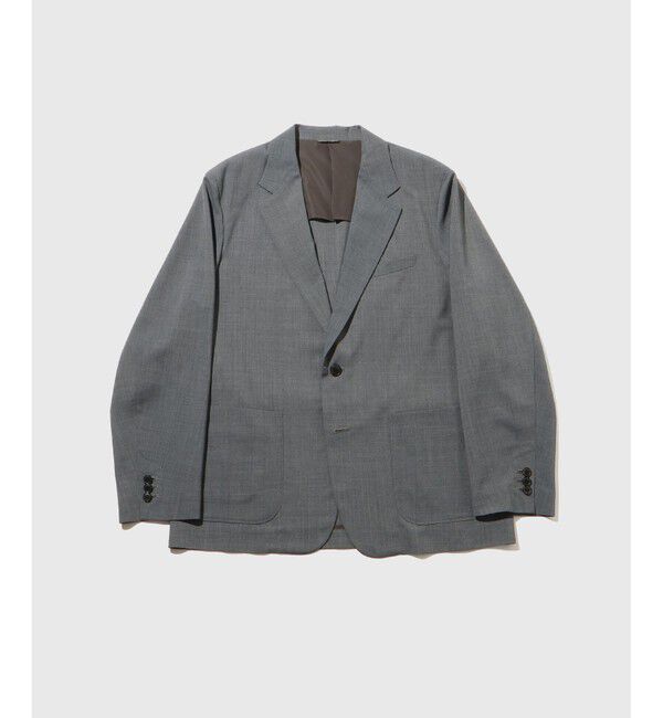 ADAM ET ROPE'「サマーウーステッド ボックスシルエット アンコンジャケット / セットアップ可能」|テーラードジャケット|