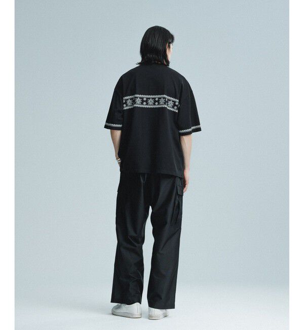 ADAM ET ROPE'「クロスステッチ ボックスシルエット Tシャツ」|Tシャツ・カットソー|