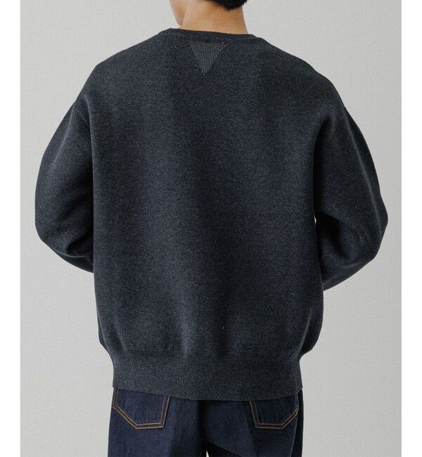 ADAM ET ROPE'「杢スウェット ニット プルオーバー」|ニット・セーター|