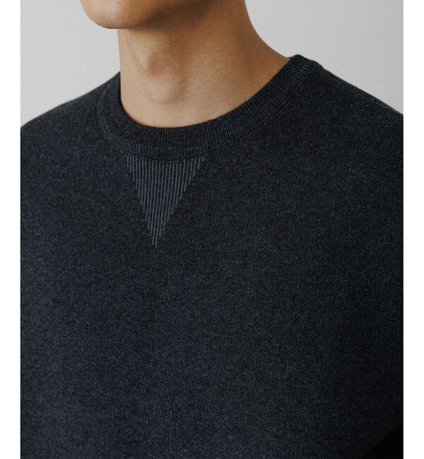 ADAM ET ROPE'「杢スウェット ニット プルオーバー」|ニット・セーター|