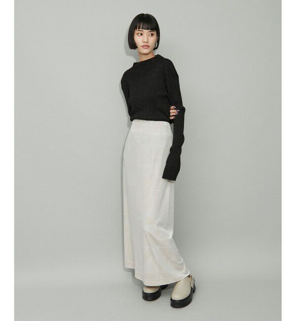 ADAM ET ROPE'「【WEB限定】・【定番人気】ハイネックラメニットプルオーバー」|ニット・セーター|