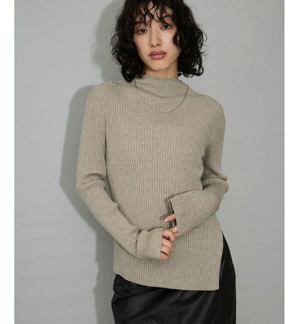 ADAM ET ROPE'「【WEB限定】・【定番人気】ハイネックラメニットプルオーバー」|ニット・セーター|