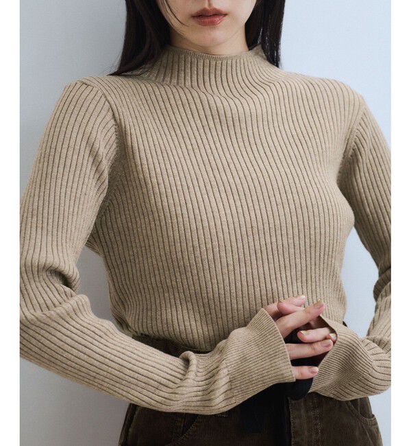 ADAM ET ROPE'「【WEB限定】・【定番人気】ハイネックラメニットプルオーバー」|ニット・セーター|