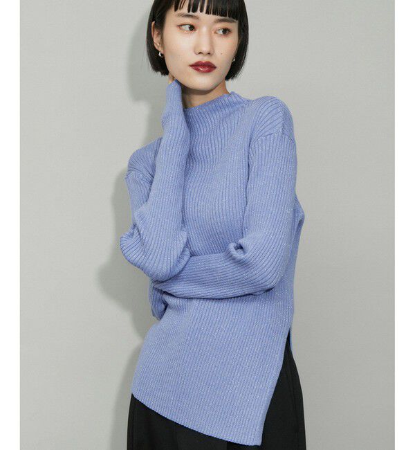 ADAM ET ROPE'「【WEB限定】・【定番人気】ハイネックラメニットプルオーバー」|ニット・セーター|