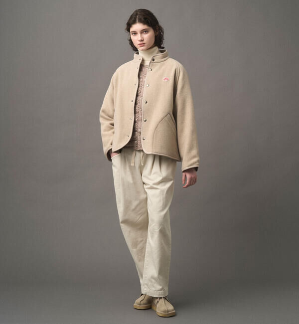 DANTON「DANTON | ウールライトパイル スタンドカラージャケット WOMEN」|テーラードジャケット|