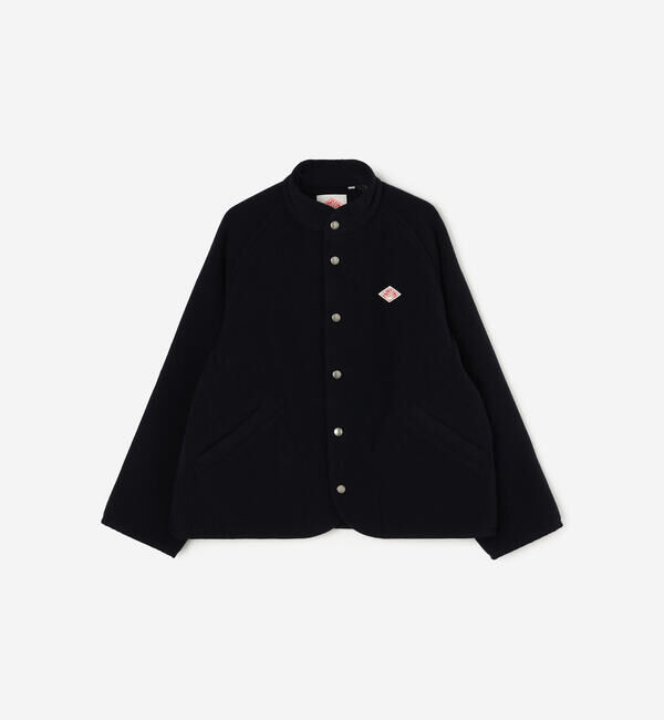 DANTON「DANTON | ウールライトパイル スタンドカラージャケット WOMEN」|テーラードジャケット|NAVY