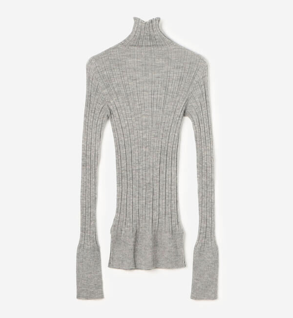 UNFIL「UNFIL | ベビーアルパカ ハイネックリブニット WOMEN」|ニット・セーター|