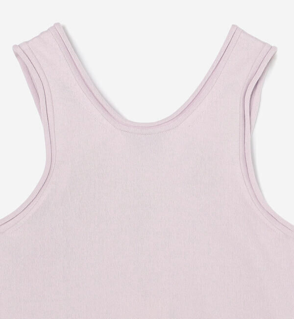 UNFIL「UNFIL | ブラッシュシルクコットン スリーブレストップ WOMEN」|Tシャツ・カットソー|