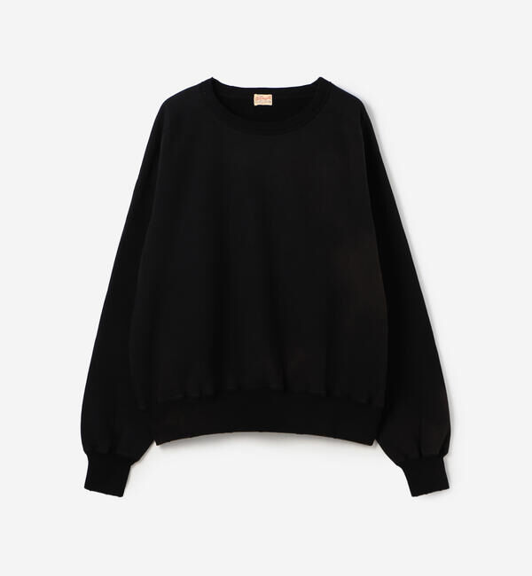  「WHITESVILLE |〈別注〉ダメージ クルーネックスウェット MEN」|Tシャツ・カットソー|BLACK