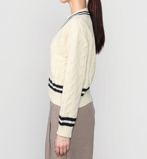  「James Charlotte | 〈別注〉 Vネック チルデンニットプルオーバー WOMEN」|ニット・セーター|