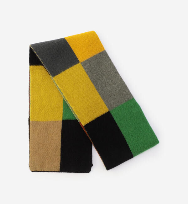  「Jo Gordon | ウール マルチカラーブロックマフラー UNISEX」|マフラー|