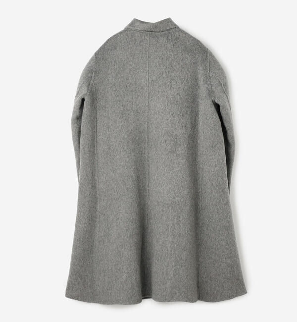  「eunoia | ラウンドカラー ロングコート WOMEN」|ステンカラーコート|