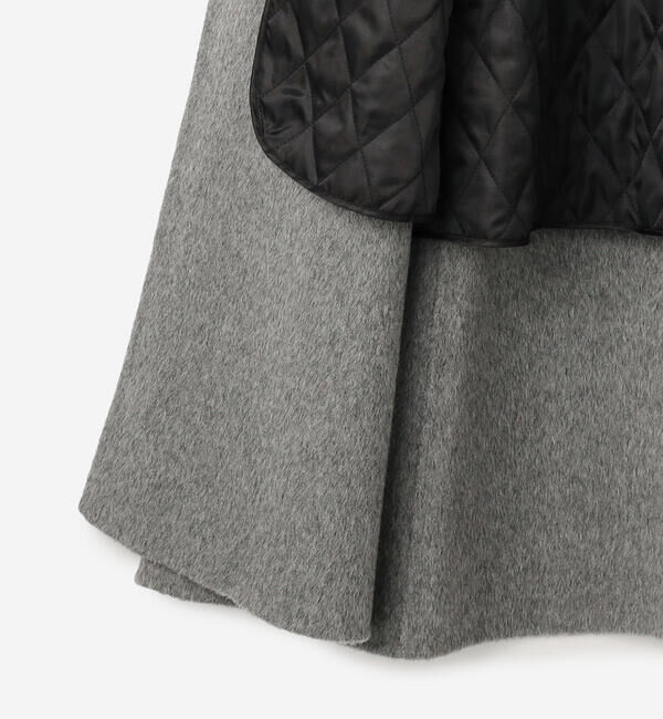  「eunoia | ラウンドカラー ロングコート WOMEN」|ステンカラーコート|