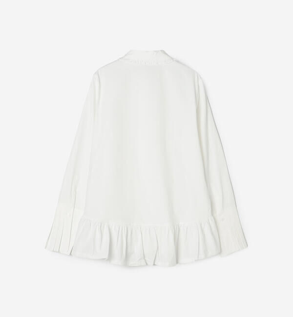  「eunoia | フリルカラー 長袖シャツ WOMEN」|シャツ・ブラウス|