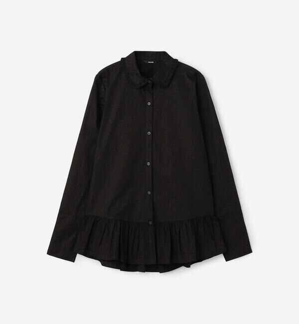  「eunoia | フリルカラー 長袖シャツ WOMEN」|シャツ・ブラウス|