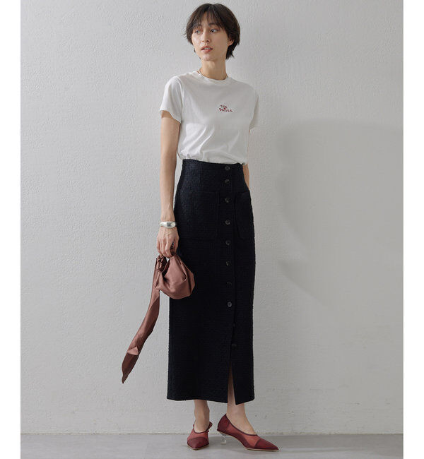 THE PAUSE「【THE PAUSE】THE PAUSE刺繍Tシャツ」|Tシャツ・カットソー|