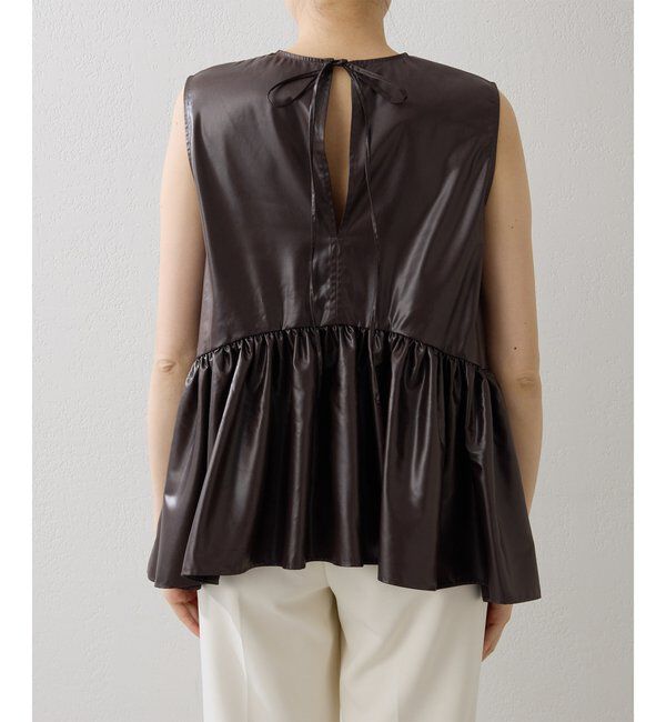  「ギャザーノースリーブブラウス」|シャツ・ブラウス|