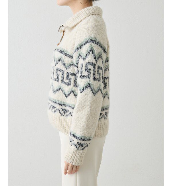  「【BSBEE】カウチンZIP ニット」|ニット・セーター|