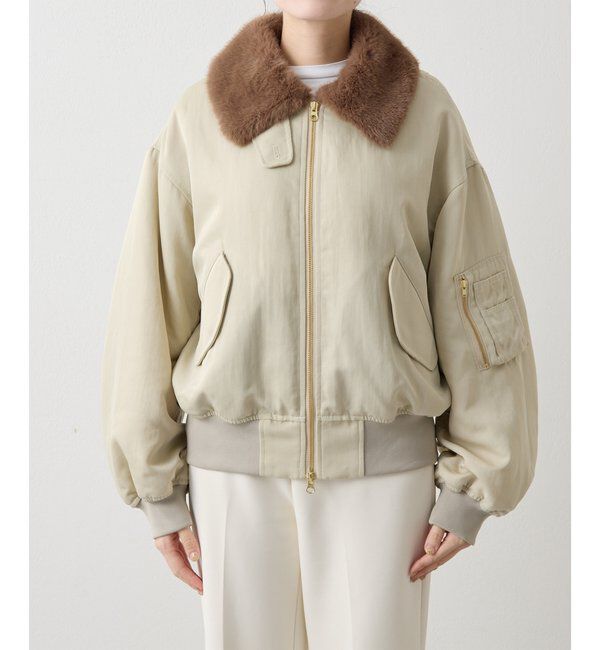 THE PAUSE「【THE PAUSE】ファーカラーMA-1」|その他|