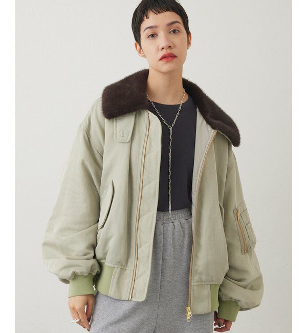 THE PAUSE「【THE PAUSE】ファーカラーMA-1」|その他|