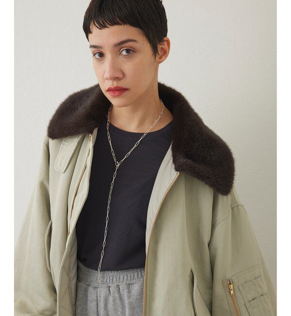 THE PAUSE「【THE PAUSE】ファーカラーMA-1」|その他|