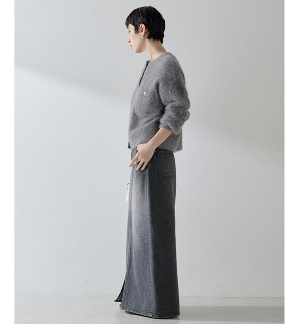  「ファーボタンジャケット」|ニット・セーター|