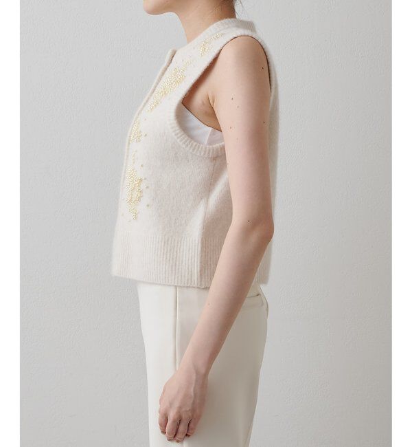 GEMINI「【GEMINI】ビーズニットジレ」|ニット・セーター|