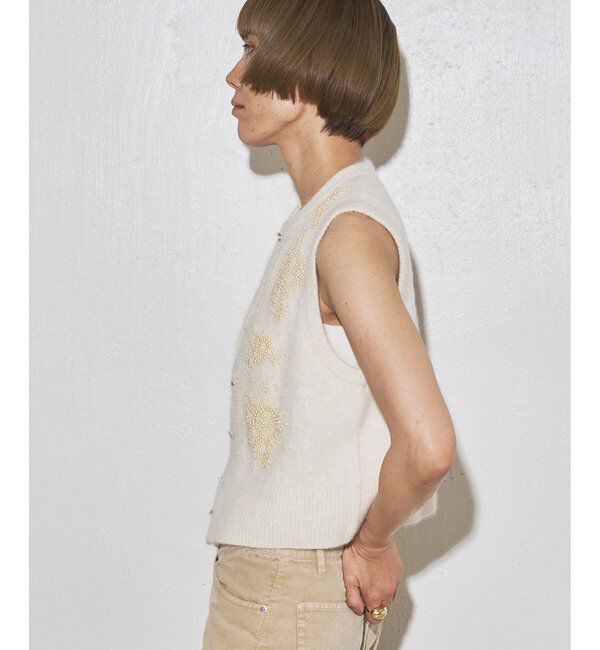 GEMINI「【GEMINI】ビーズニットジレ」|ニット・セーター|