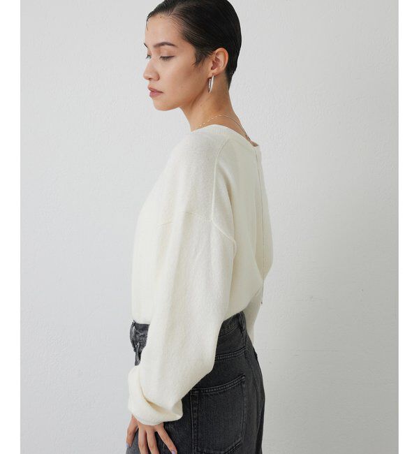 THE PAUSE「【THE PAUSE】ヘンリーネック刺繍プルオーバー」|ニット・セーター|