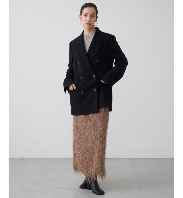 THE PAUSE「【THE PAUSE】ラメフリンジスカート」|スカート|