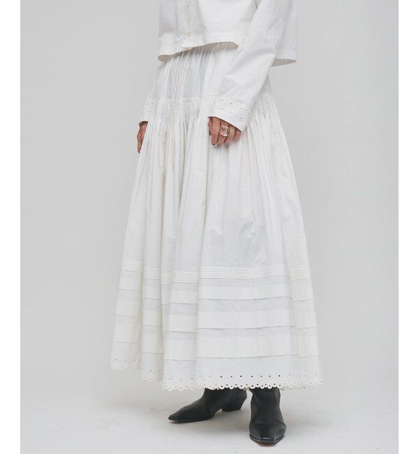 GEMINI「【GEMINI】スカラップ刺繍スカート」|スカート|