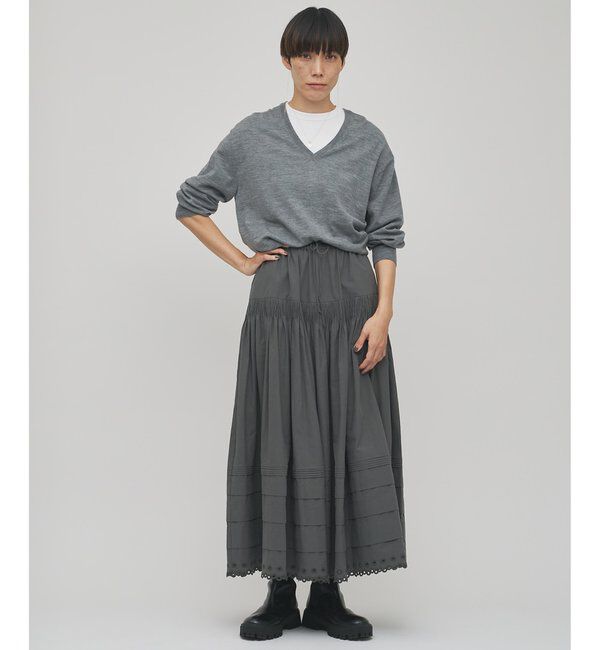 GEMINI「【GEMINI】スカラップ刺繍スカート」|スカート|