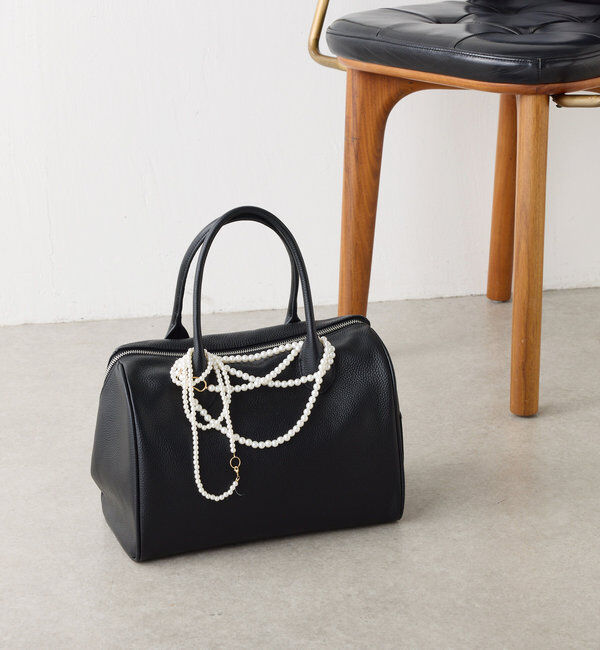  「【牛革/高見え】シュリンクリンボストンバッグ」|ボストンバッグ|