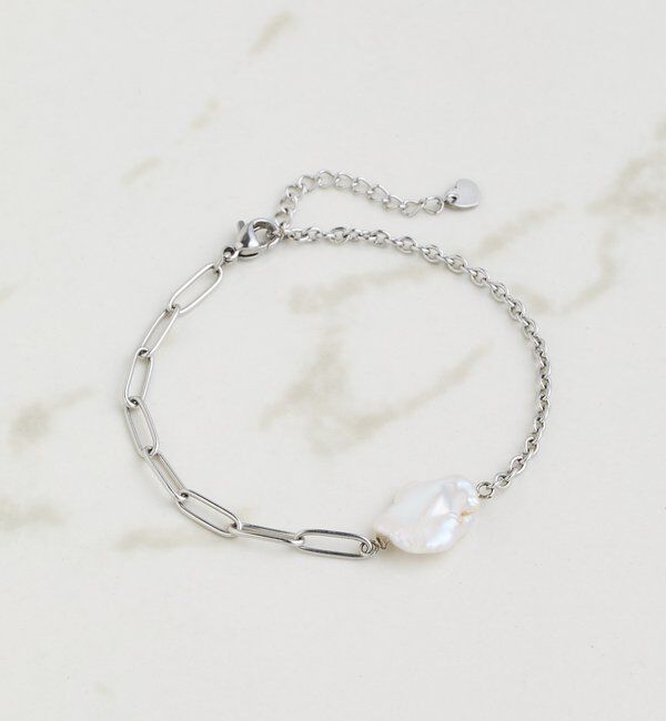  「【PAPILLONNER/パピヨネ】バロックパールアシメトリーブレスレット」|リング|