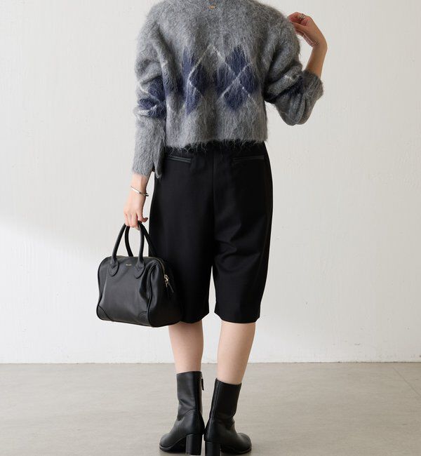  「	アーガイルシャギーカーディガン」|ニット・セーター|