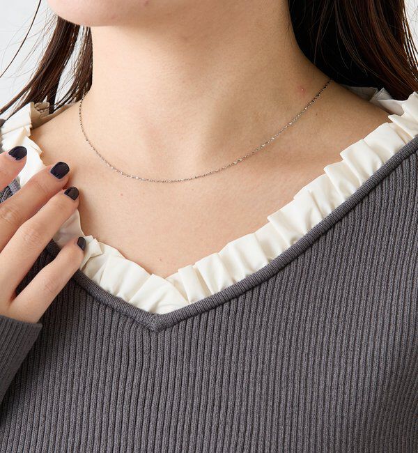  「ステンレスチェーンネックレス」|リング|