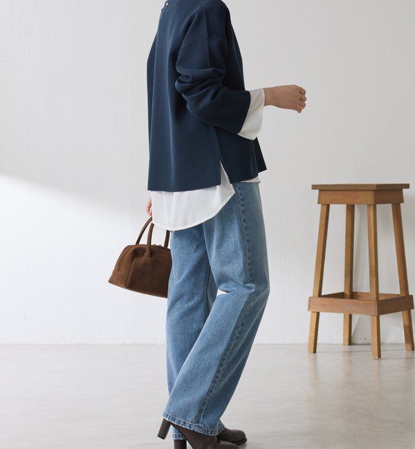  「Vネックバスクニット」|ニット・セーター|