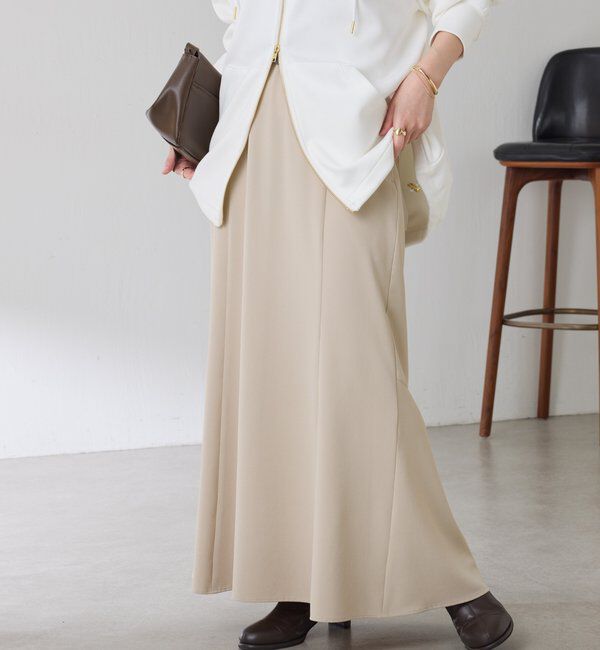  「ジャージマーメイドスカート/セットアップ」|スカート|ベージュ