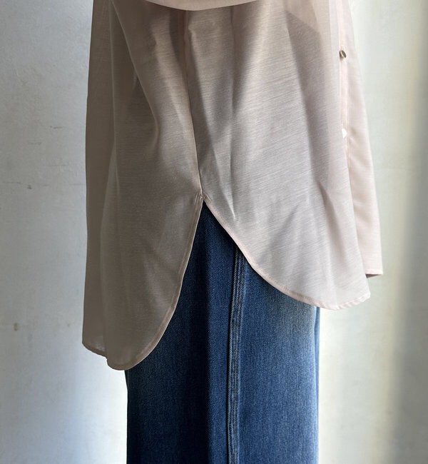  「【新色追加】GOLDボタンVVシャツ」|シャツ・ブラウス|