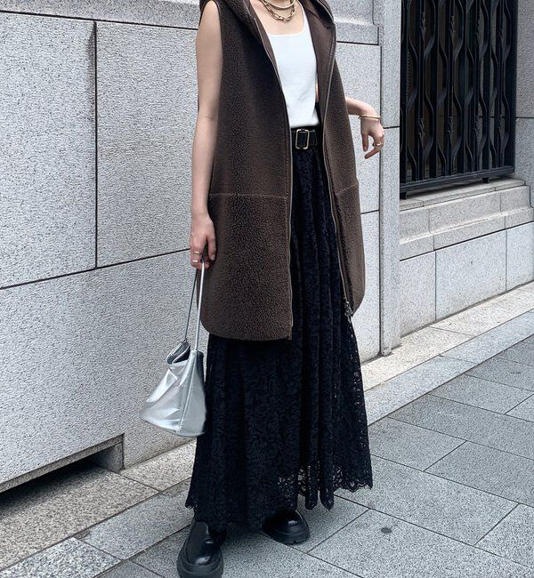  「スカラレースフレアスカート」|スカート|