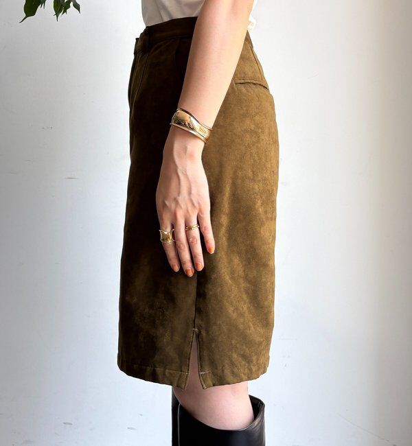  「【セットアップ対応】フェイクスエードショートパンツ」|チノ|