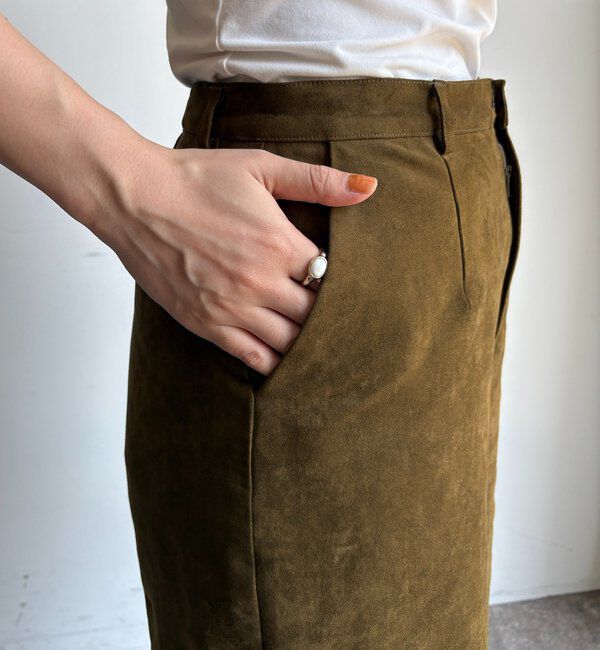  「【セットアップ対応】フェイクスエードショートパンツ」|チノ|