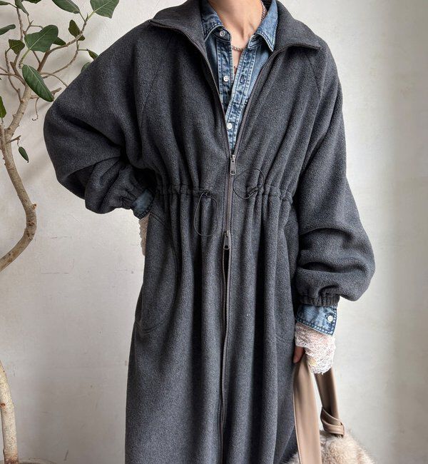  「【WEB限定】フリースロングコート」|その他|