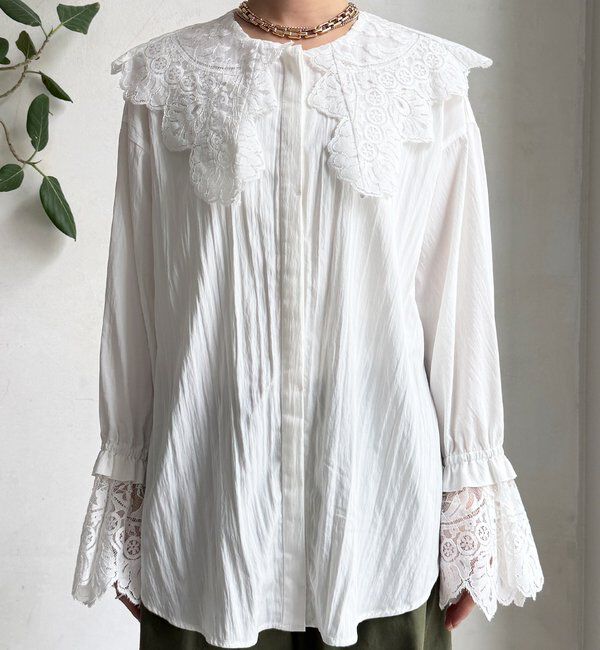  「レースカラーブラウス」|シャツ・ブラウス|