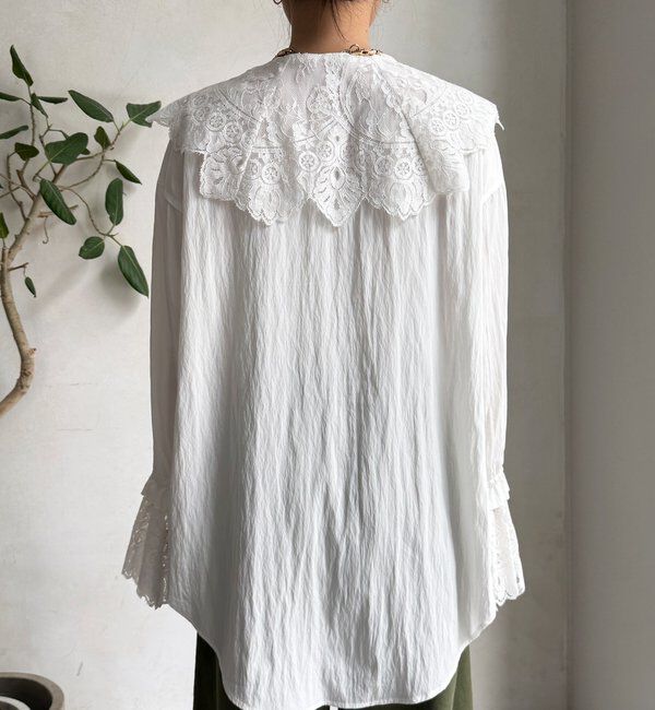  「レースカラーブラウス」|シャツ・ブラウス|