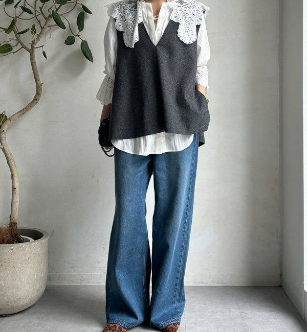  「レースカラーブラウス」|シャツ・ブラウス|