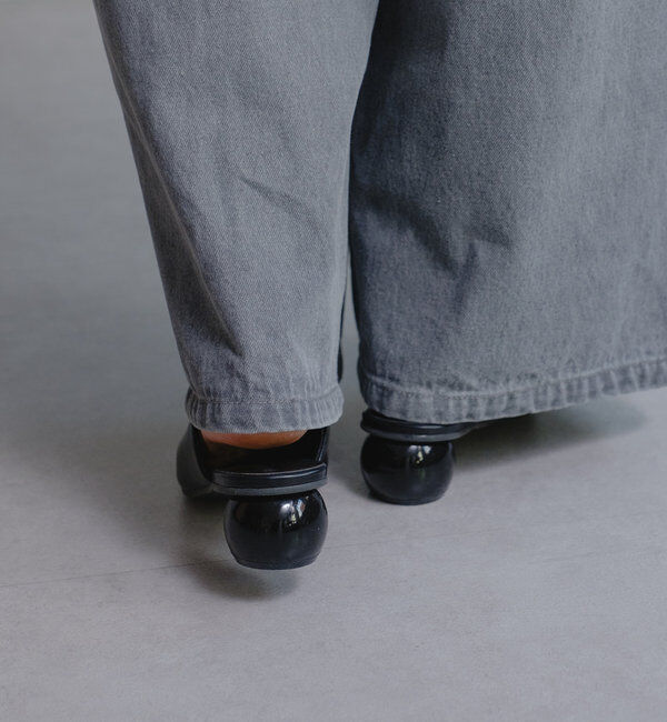  「【3サイズ】デニムタックワイドパンツ」|デニム|