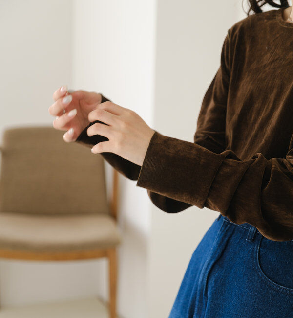  「チュールベロア2WAYカーディガン」|Tシャツ・カットソー|