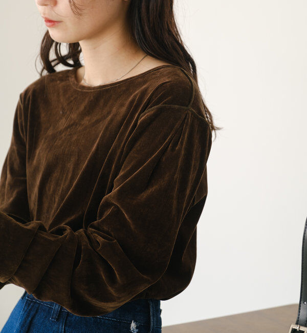  「チュールベロア2WAYカーディガン」|Tシャツ・カットソー|