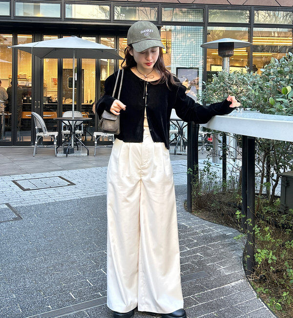  「チュールベロア2WAYカーディガン」|Tシャツ・カットソー|